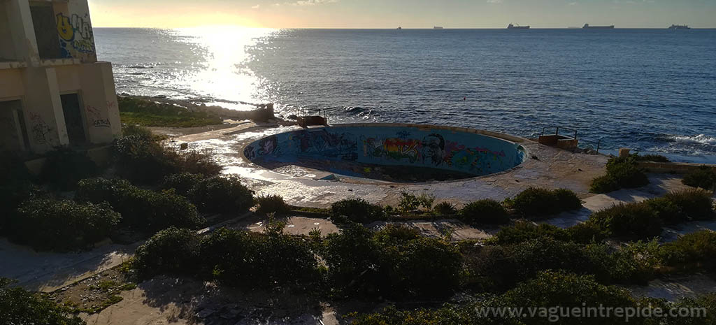 Vue sur la piscine, Jerma Palace Hotel, malte, Jerma Palace Hotel, malte