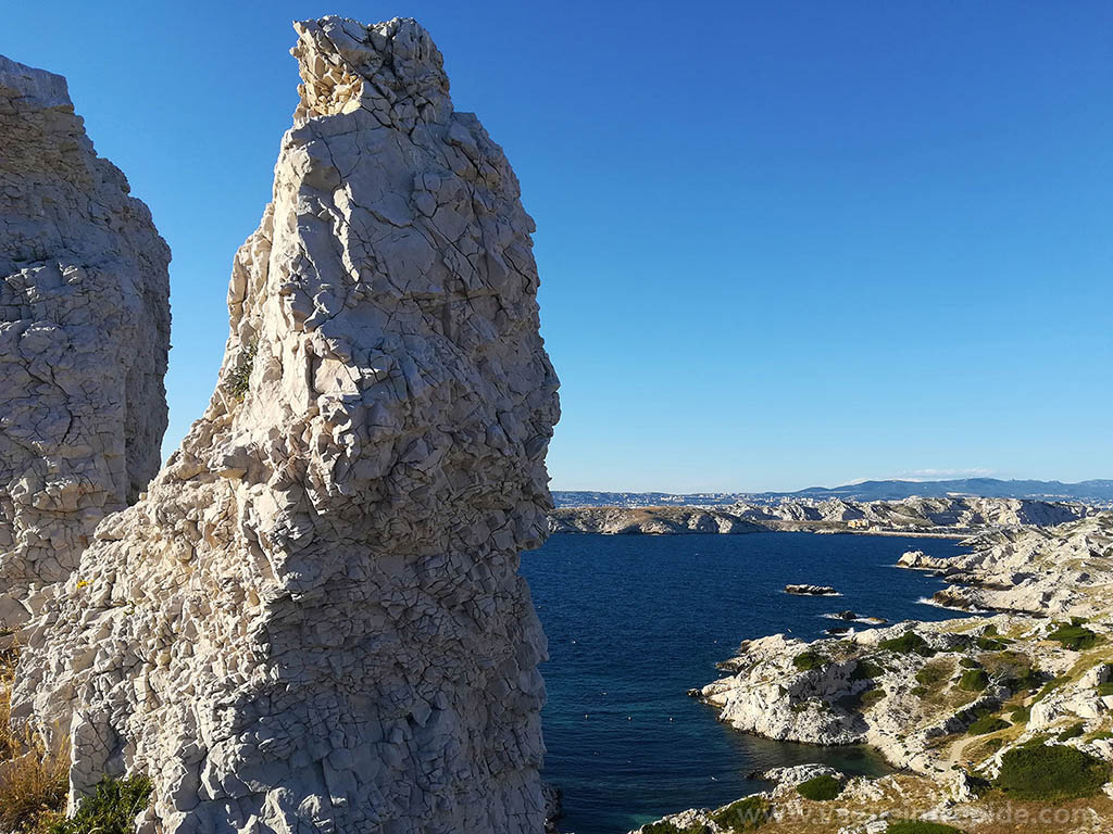 Le paysage rocheux du Frioul