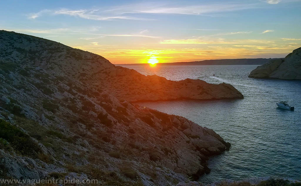 Coucher de soleil vu depuis Ratonneau